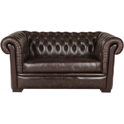 LAKŠMI indickynabytok.sk Pohovka dvojmiestna Chesterfield Tiffy z pravej hovädzej kože Brown LAKŠMI indickynabytok.sk Pohovka dvojmiestna Chesterfield Tiffy z pravej hovädzej kože Brown