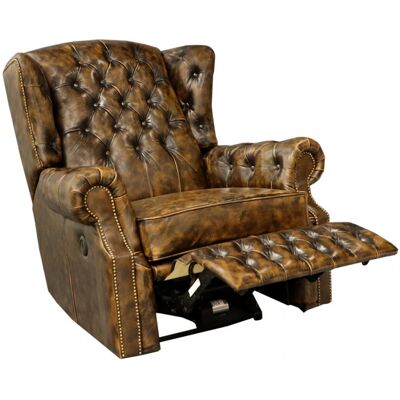 LAKŠMI indickynabytok.sk Elektrické polohovacie kreslo Chesterfield Stunning z pravej hovädzej kože Whisky LAKŠMI indickynabytok.sk Elektrické polohovacie kreslo Chesterfield Stunning z pravej hovädzej kože Whisky