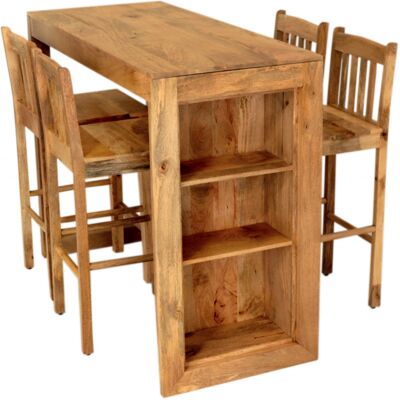 LAKŠMI indickynabytok.sk Barový stôl Hina 140x110x60 z mangového dreva LAKŠMI indickynabytok.sk Barový stôl Hina 140x110x60 z mangového dreva