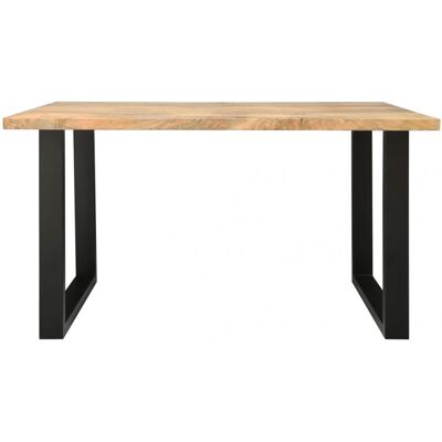 LAKŠMI indickynabytok.sk Jedálenský stôl s kovovými nohami 140x90 cm z mangového dreva LAKŠMI indickynabytok.sk Jedálenský stôl s kovovými nohami 140x90 cm z mangového dreva