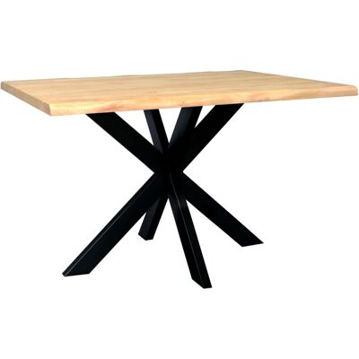 LAKŠMI indickynabytok.sk Jedálenský stôl s kovovými nohami 140x90 cm z mangového dreva LAKŠMI indickynabytok.sk Jedálenský stôl s kovovými nohami 140x90 cm z mangového dreva