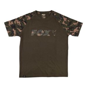 Fox tričko camo khaki chest print t-shirt - xxxl