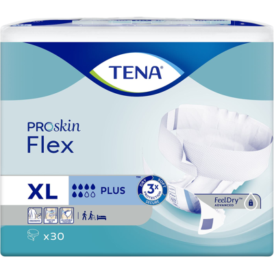 TENA Flex Plus Extra Large absorpčné nohavičky s rýchloupínacím pásom 30 ks TENA Flex Plus Extra Large absorpčné nohavičky s rýchloupínacím pásom 30 ks