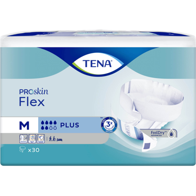 TENA Flex Plus Medium absorpčné nohavičky s rýchloupínacím pásom 30 ks TENA Flex Plus Medium absorpčné nohavičky s rýchloupínacím pásom 30 ks