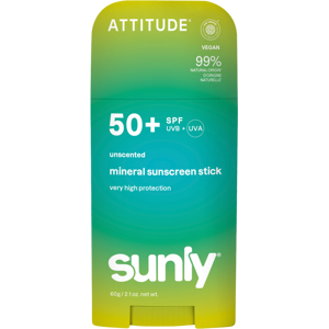 ATTITUDE Minerálny opaľovací krém Sunly SPF 50+ bez vône 60 g ATTITUDE Minerálny opaľovací krém Sunly SPF 50+ bez vône 60 g