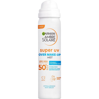 GARNIER Ambre Solaire Super UV Pleťová ochranná hmla proti UV žiareniu, SPF 50, 75 ml GARNIER Ambre Solaire Super UV Pleťová ochranná hmla proti UV žiareniu, SPF 50, 75 ml