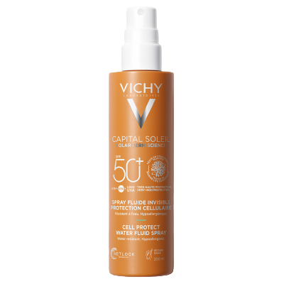 VICHY Capital Soleil Vodoodolný fluidný sprej SPF50+ 200 ml VICHY Capital Soleil Vodoodolný fluidný sprej SPF50+ 200 ml