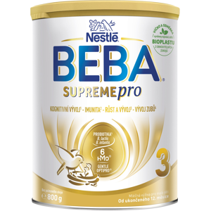 NESTLÉ BEBA SUPREMEpre 3 dojčenské mlieko od ukončeného 12. mesiaca 6HMO 800 g NESTLÉ BEBA SUPREMEpre 3 dojčenské mlieko od ukončeného 12. mesiaca 6HMO 800 g