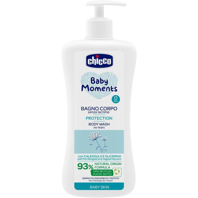 CHICCO Baby moments protection Šampón na telo s dávkovačom, 93% prírodných zložiek 750 ml CHICCO Baby moments protection Šampón na telo s dávkovačom, 93% prírodných zložiek 750 ml