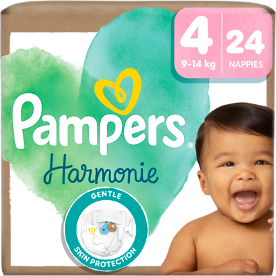 PAMPERS Harmónia Plienky veľkosť 4, 9-14 kg, 24 ks PAMPERS Harmónia Plienky veľkosť 4, 9-14 kg, 24 ks
