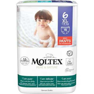 MOLTEX Pure & Nature Stretch Plienka XL 14+kg 18 ks MOLTEX Pure & Nature Stretch Plienka XL 14+kg 18 ks