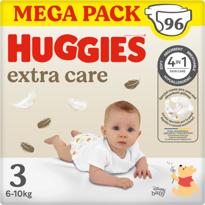 HUGGIES® Extra Care 3 BOX 96 ks HUGGIES® Extra Care 3 BOX 96 ks