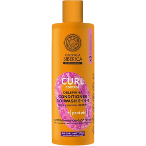 NATURA SIBERICA Oblepikha O Curl Control Proteínový umývací kondicionér 2v1 pre kučeravé vlasy 400 ml NATURA SIBERICA Oblepikha O Curl Control Proteínový umývací kondicionér 2v1 pre kučeravé vlasy 400 ml