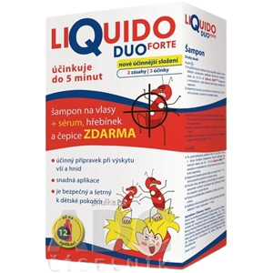 LIQUIDO DUO FORTE proti všiam šampón + zadarmo 200 ml LIQUIDO DUO FORTE proti všiam šampón + zadarmo 200 ml