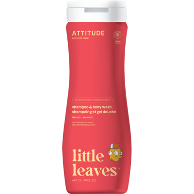 ATTITUDE Little leaves Detské telové mydlo a šampón (2 v 1) s vôňou manga 473 ml ATTITUDE Little leaves Detské telové mydlo a šampón (2 v 1) s vôňou manga 473 ml