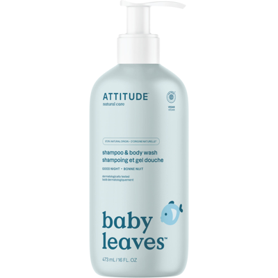 ATTITUDE Detský šampón a telové mydlo (2 v 1) Baby leaves s vôňou Good night 473 ml ATTITUDE Detský šampón a telové mydlo (2 v 1) Baby leaves s vôňou Good night 473 ml