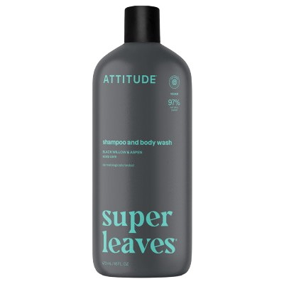 ATTITUDE Pánsky šampón & telové mydlo (2 v 1) Super leaves - proti lupinám 473 ml ATTITUDE Pánsky šampón & telové mydlo (2 v 1) Super leaves - proti lupinám 473 ml