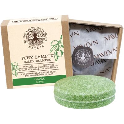 NATAVA Tuhý šampón Oliva 85 g NATAVA Tuhý šampón Oliva 85 g