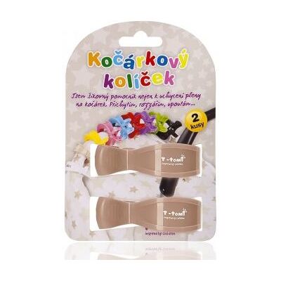T-TOMI Kočíkové štipce, béžové T-TOMI Kočíkové štipce, béžové