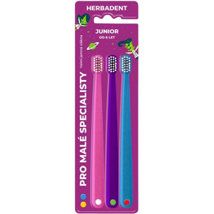 HERBADENT JUNIOR Zubná kefka Tripplepack 3 ks HERBADENT JUNIOR Zubná kefka Tripplepack 3 ks