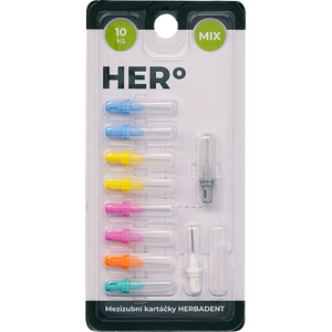 HERBADENT HERo doplnkové balenie medzizubných kefiek MIX 10 ks HERBADENT HERo doplnkové balenie medzizubných kefiek MIX 10 ks