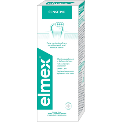 ELMEX Ústna voda SENSITIVE PLUS 400 ml ELMEX Ústna voda SENSITIVE PLUS 400 ml