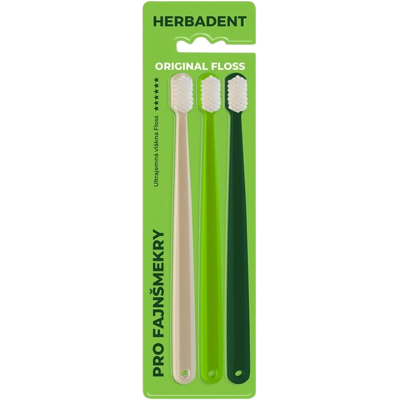 HERBADENT Original FLOSS Tripplepack Zubná kefka, ultra jemné kónické vlákna 3 ks HERBADENT Original FLOSS Tripplepack Zubná kefka, ultra jemné kónické vlákna 3 ks