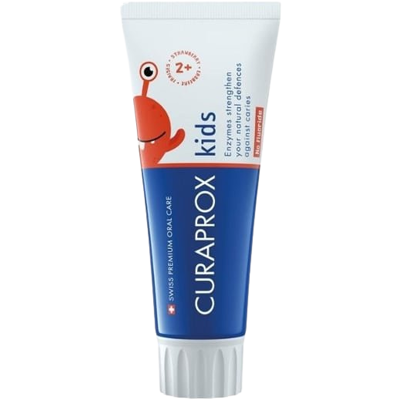 CURAPROX Zubná pasta od 2 rokov jahoda 60 ml CURAPROX Zubná pasta od 2 rokov jahoda 60 ml