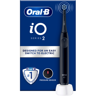 ORAL-B iO 2 Elektrická zubná kefka, čierna ORAL-B iO 2 Elektrická zubná kefka, čierna