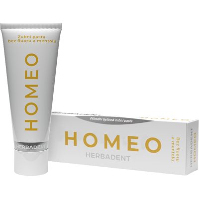 HERBADENT Homeo bylinná zubná pasta bez fluoridu a mentolu 75 g HERBADENT Homeo bylinná zubná pasta bez fluoridu a mentolu 75 g