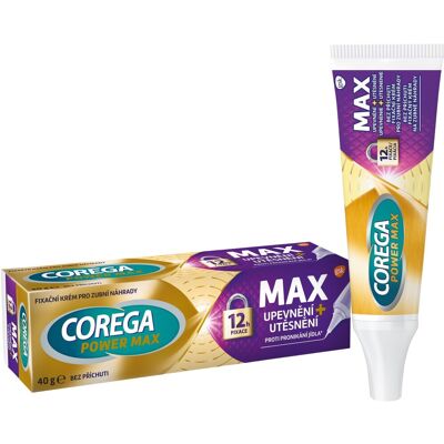 COREGA Power MAX upevenenie + utesnenie 40 g COREGA Power MAX upevenenie + utesnenie 40 g