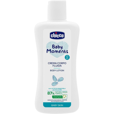 CHICCO Mlieko telové Baby Moments 87 % prírodných zložiek 200 ml CHICCO Mlieko telové Baby Moments 87 % prírodných zložiek 200 ml