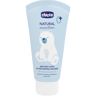 CHICCO Mlieko telové Natural Sensation s bambuckým maslom a vitamínom E, 0m+ 150 ml CHICCO Mlieko telové Natural Sensation s bambuckým maslom a vitamínom E, 0m+ 150 ml