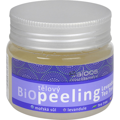 SALOOS Bio Telový peeling - Levanduľa - Tea tree 140 ml SALOOS Bio Telový peeling - Levanduľa - Tea tree 140 ml