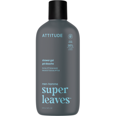 ATTITUDE Pánsky sprchovací gél Super leaves Eukalyptus a Šalvia 415 ml ATTITUDE Pánsky sprchovací gél Super leaves Eukalyptus a Šalvia 415 ml