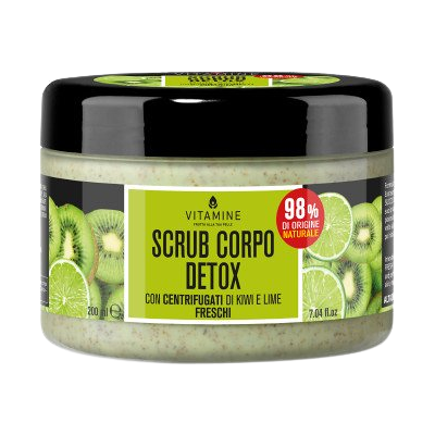 ERBORISTICA Viamine Detox telový peeling kivi a limetka 200 ml ERBORISTICA Viamine Detox telový peeling kivi a limetka 200 ml