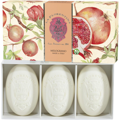 LA FLORENTINA Kazeta mydiel granátové jablko 450 g LA FLORENTINA Kazeta mydiel granátové jablko 450 g