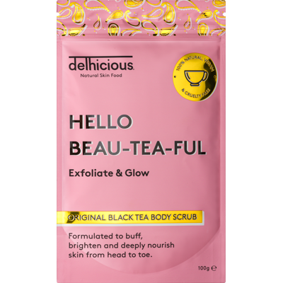 DELHICIOUS Black Tea Body Scrub Original 100 g DELHICIOUS Black Tea Body Scrub Original 100 g