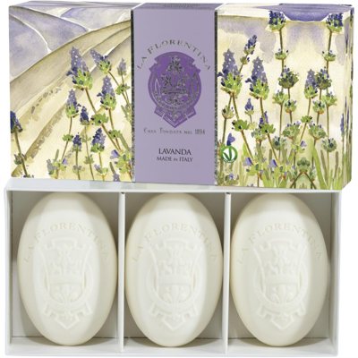 LA FLORENTINA Kazeta mydiel s levanduľou 450 g LA FLORENTINA Kazeta mydiel s levanduľou 450 g