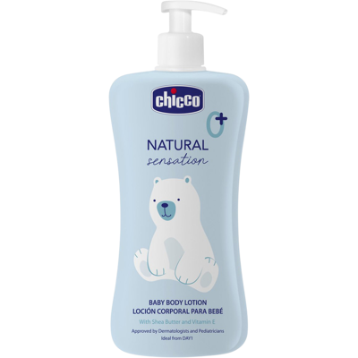 CHICCO Telové mlieko Natural Sensation s bambuckým maslom a vitamínom E, 0m+, 500 ml CHICCO Telové mlieko Natural Sensation s bambuckým maslom a vitamínom E, 0m+, 500 ml