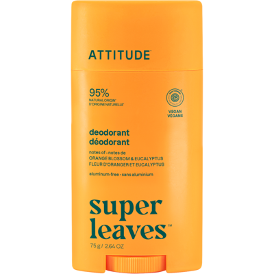 ATTITUDE Prírodný dezodorant Super leaves - Pomarančový kvet & eukalyptus 75 g ATTITUDE Prírodný dezodorant Super leaves - Pomarančový kvet & eukalyptus 75 g