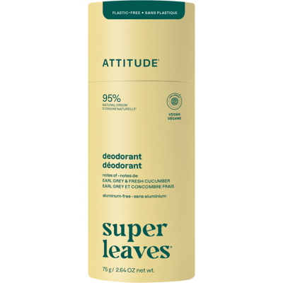 ATTITUDE Prírodný dezodorant Super leaves - Earl grey a uhorka bezplast 75 g ATTITUDE Prírodný dezodorant Super leaves - Earl grey a uhorka bezplast 75 g