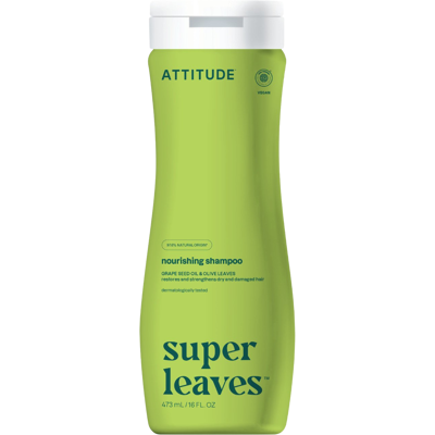 ATTITUDE Prírodný šampón Super leaves vyživujúce - hroznový olej olivové listy 473 ml ATTITUDE Prírodný šampón Super leaves vyživujúce - hroznový olej olivové listy 473 ml