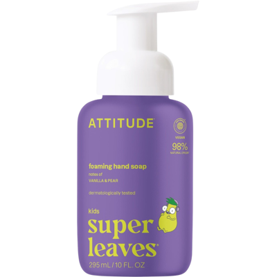 ATTITUDE Detské penivé mydlo na ruky Little leaves s vôňou vanilky a hrušky 295 ml ATTITUDE Detské penivé mydlo na ruky Little leaves s vôňou vanilky a hrušky 295 ml