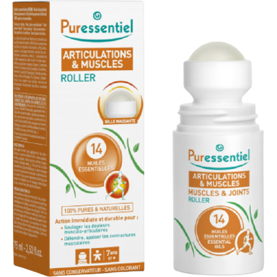 PURESSENTIEL Muscles & Joints Roller 14 essential oils 75 ml PURESSENTIEL Muscles & Joints Roller 14 essential oils 75 ml