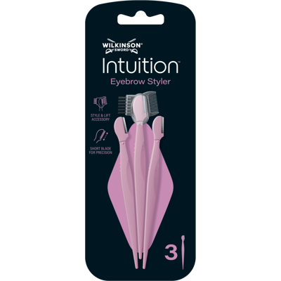 WILKINSON SWORD Intuition Eyebrow Styler 3 Britva na úpravu obočia 3 ks WILKINSON SWORD Intuition Eyebrow Styler 3 Britva na úpravu obočia 3 ks