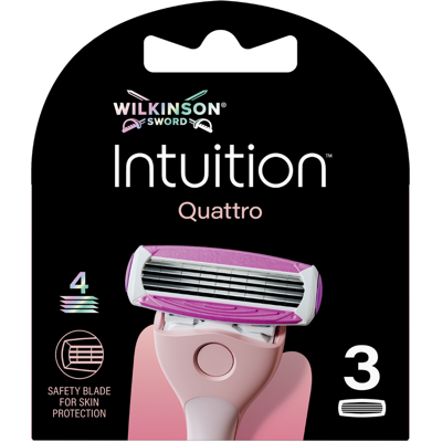 WILKINSON SWORD Intuition Quattro Náhradné hlavica 3 ks WILKINSON SWORD Intuition Quattro Náhradné hlavica 3 ks