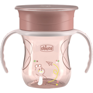 CHICCO Hrnček 360 Perfect X s držadlami pink, 12m+ 200 ml CHICCO Hrnček 360 Perfect X s držadlami pink, 12m+ 200 ml