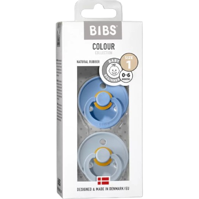 BIBS Colour Cumlíky z prírodného kaučuku, veľkosť 1 - Sky Blue/Baby Blue, 2 ks BIBS Colour Cumlíky z prírodného kaučuku, veľkosť 1 - Sky Blue/Baby Blue, 2 ks