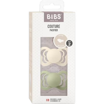 BIBS Supreme Ortodontické Cumlíky zo silikónu, veľkosť 2, Ivory/Sage 2 ks BIBS Supreme Ortodontické Cumlíky zo silikónu, veľkosť 2, Ivory/Sage 2 ks